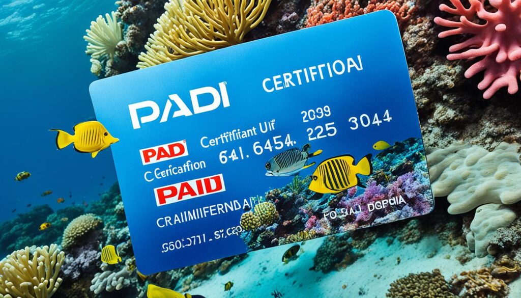 PADI certification