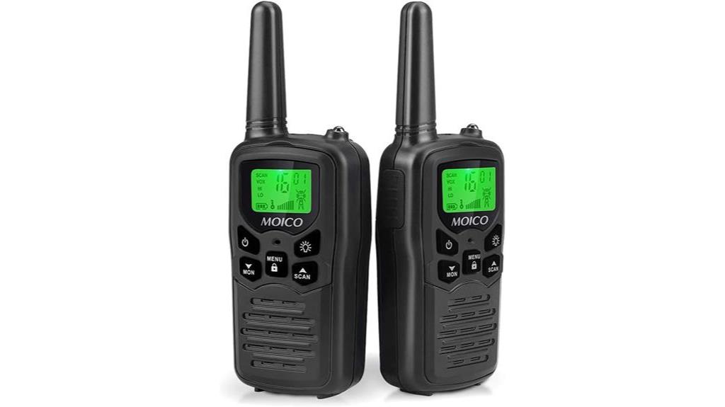 adult walkie talkies with 22 channels
