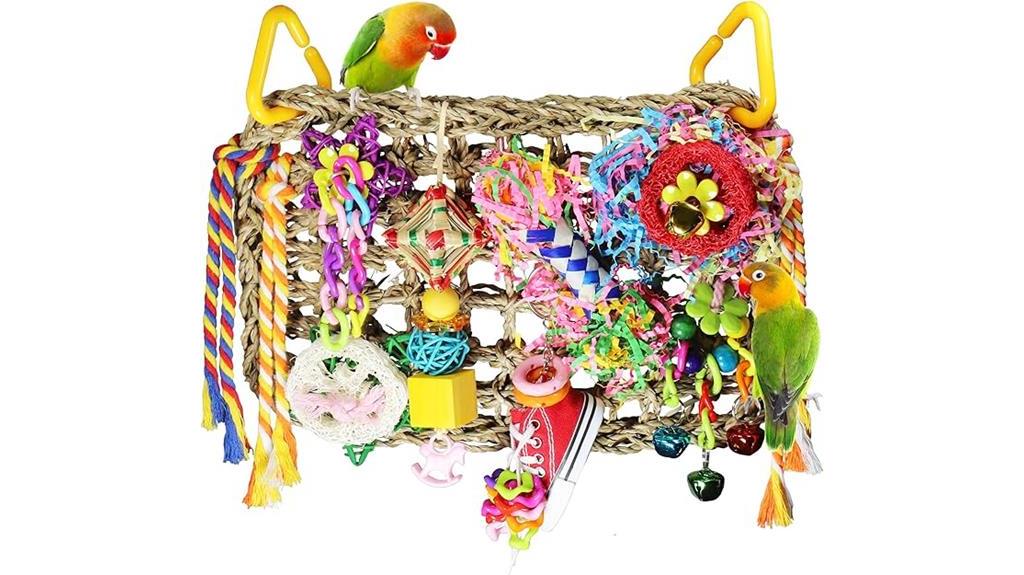 avian enrichment with toys