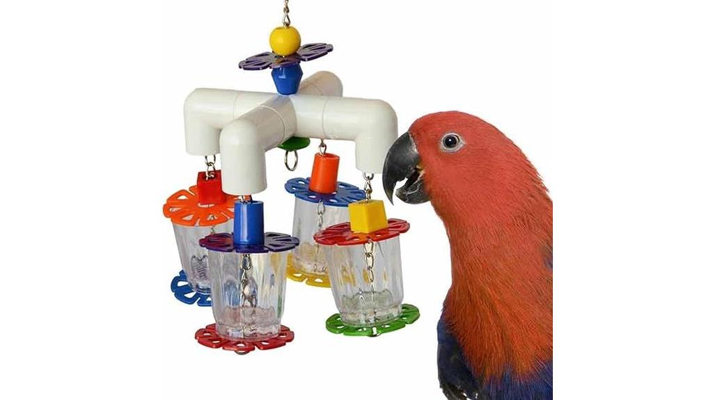 bird toy with cups