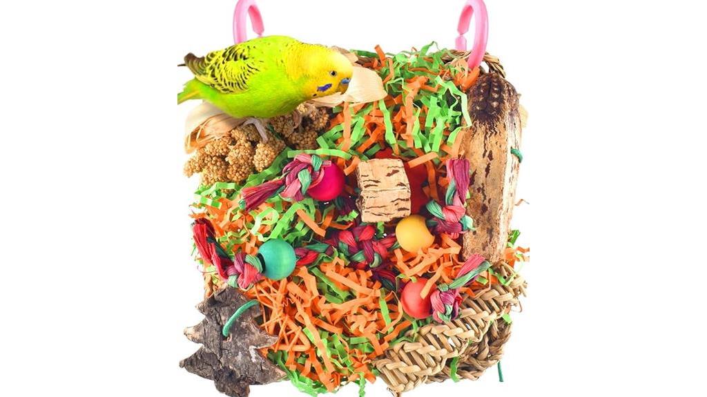 bird toys for foraging