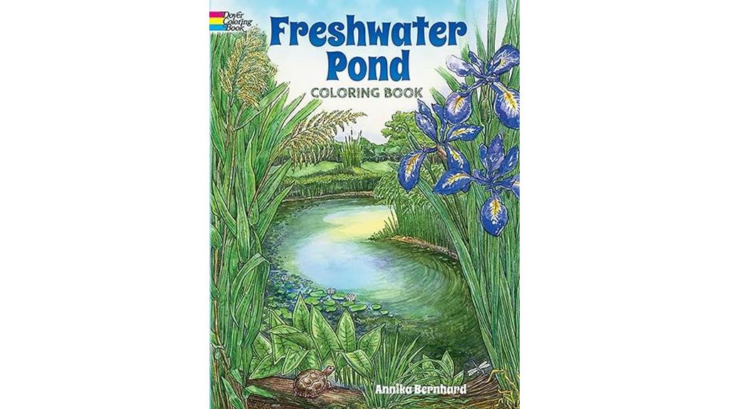 coloring book about ponds