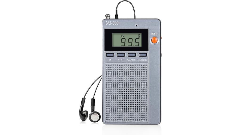 compact radio with lcd