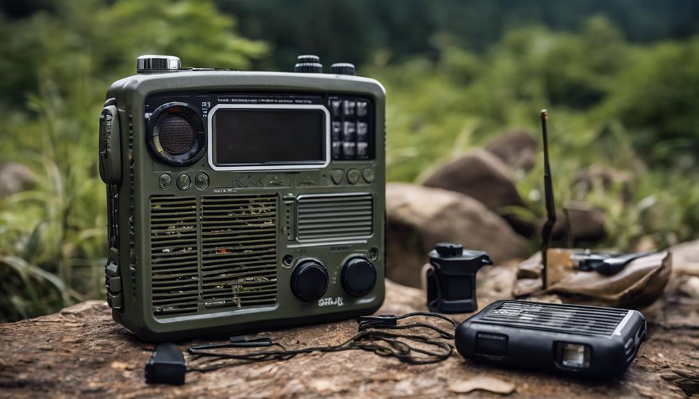 emergency radio with flashlight