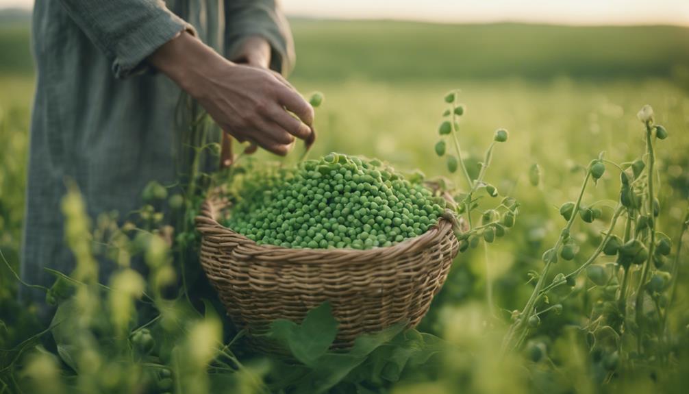 forage peas harvesting guide