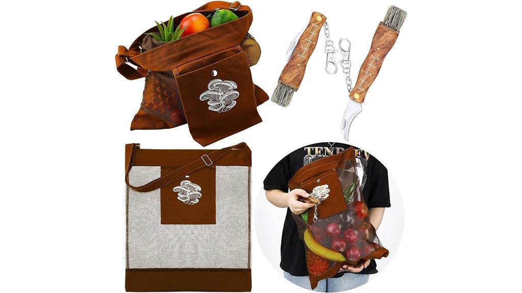 foraging bag with accessories