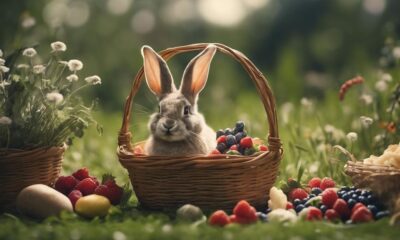 foraging for rabbit treats