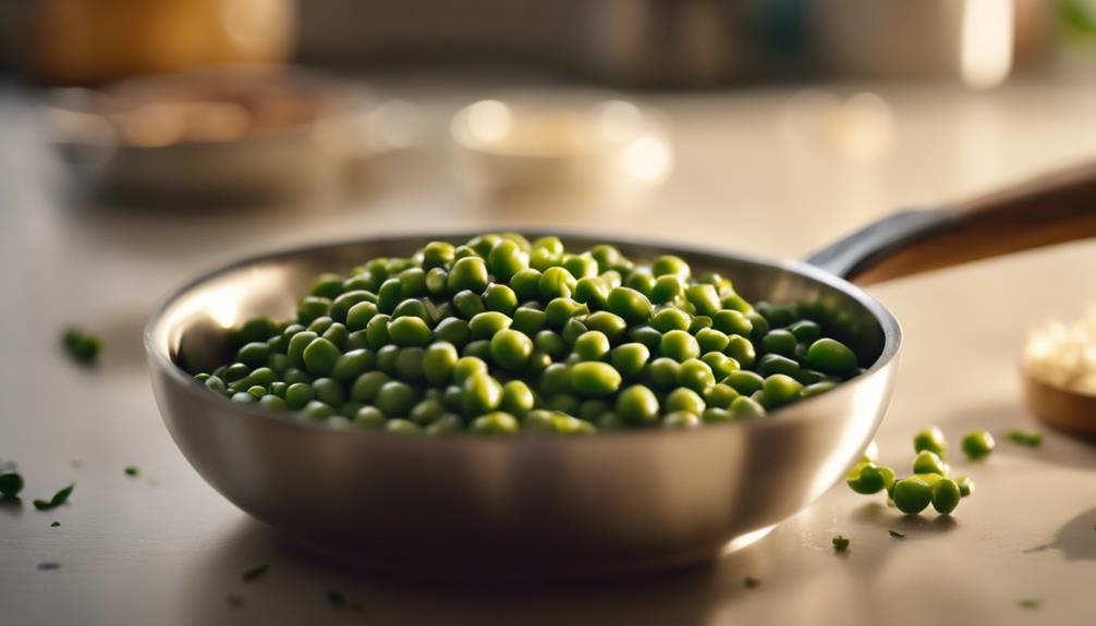 foraging peas in cooking