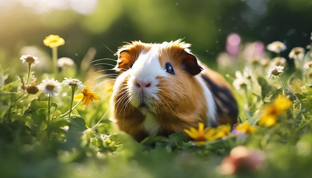 guinea pigs thrive foraging
