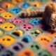 interactive cat foraging mats