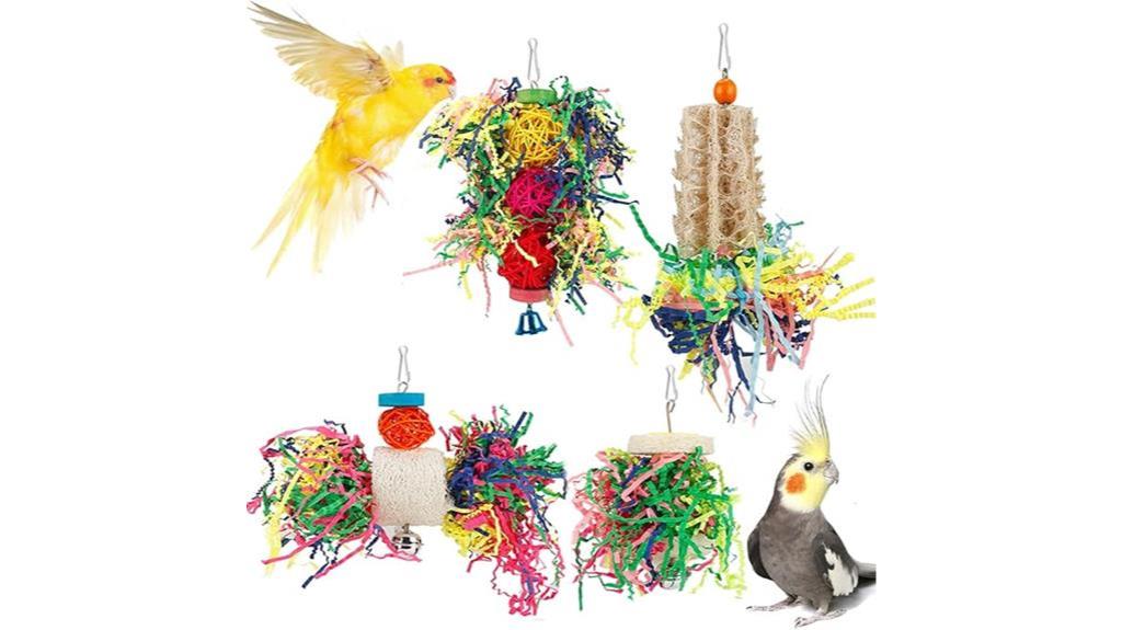 interactive shredding bird toys