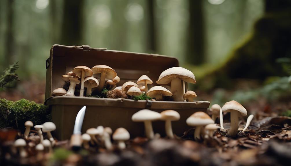 mushroom foraging kit selection