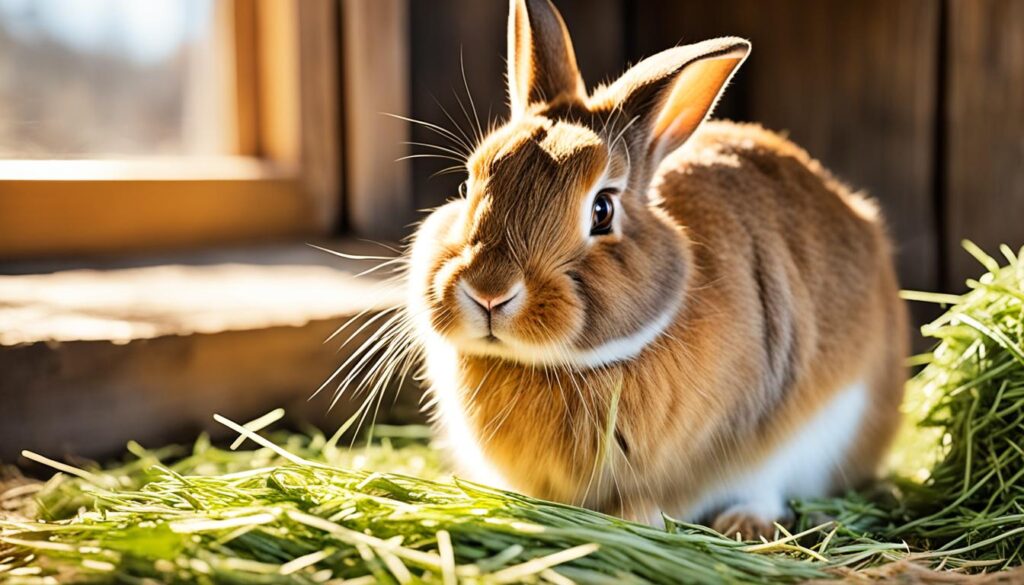 rabbit hay consumption