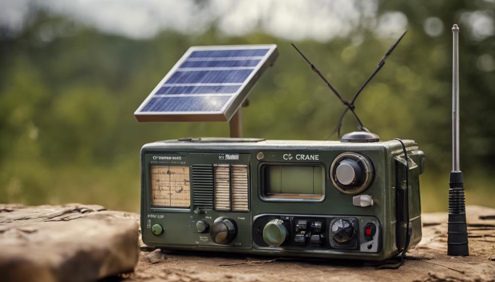 solar powered radio with flashlight
