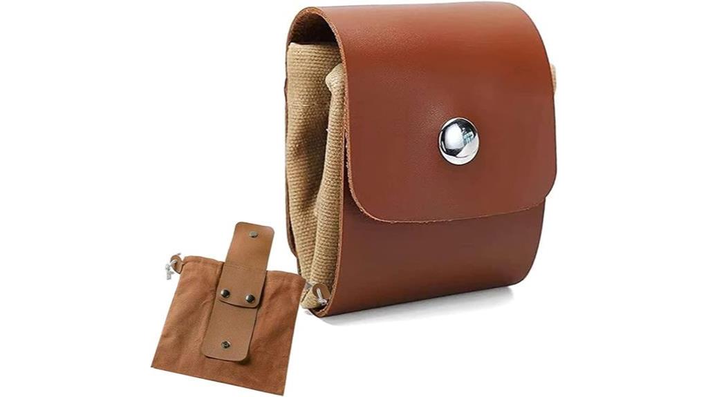 versatile leather pouch bag