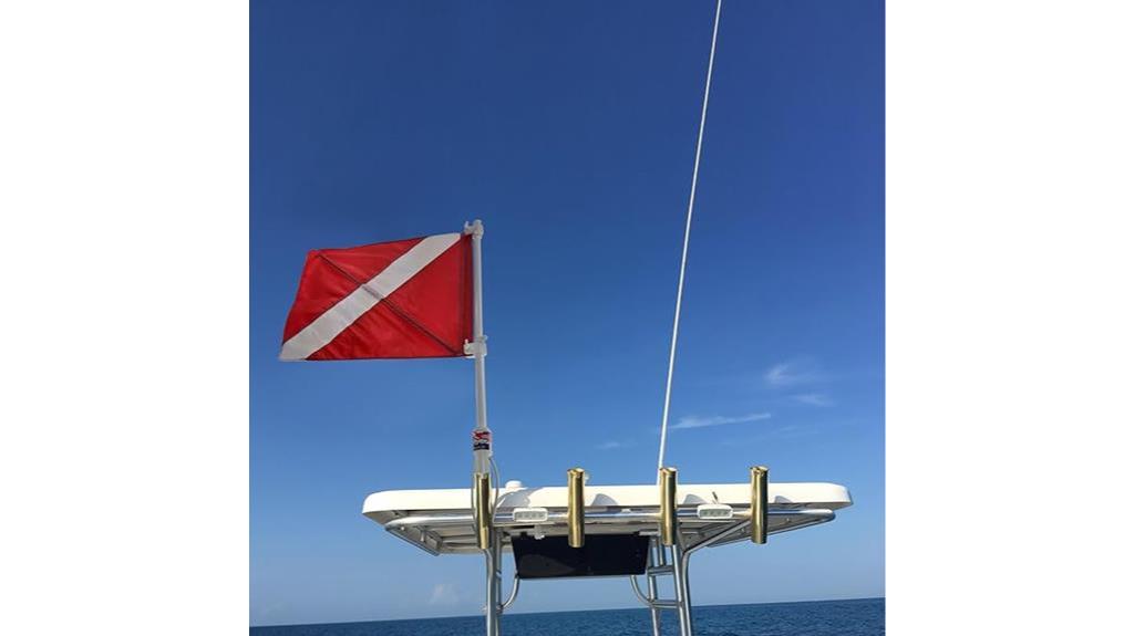 boat t top dive flag