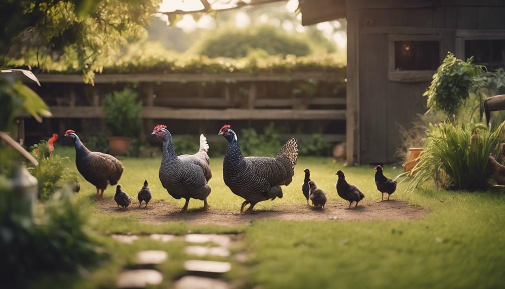 combining guineas and poultry