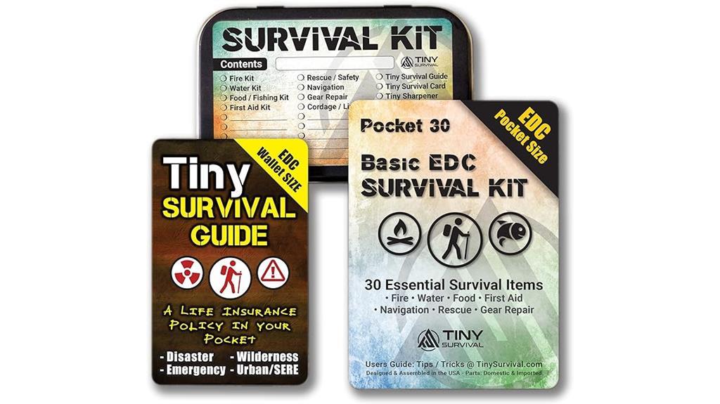 compact survival kit package