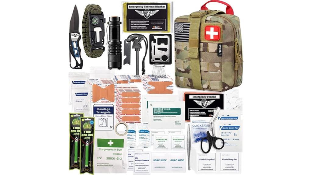 comprehensive 250 piece survival kit