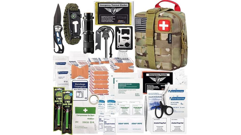 comprehensive 250 piece survival kit
