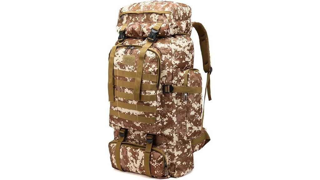 desert camouflage hiking backpack