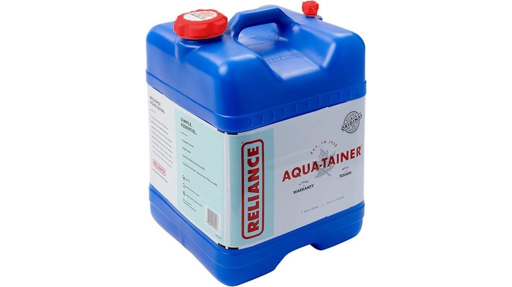 durable 7 gallon water container
