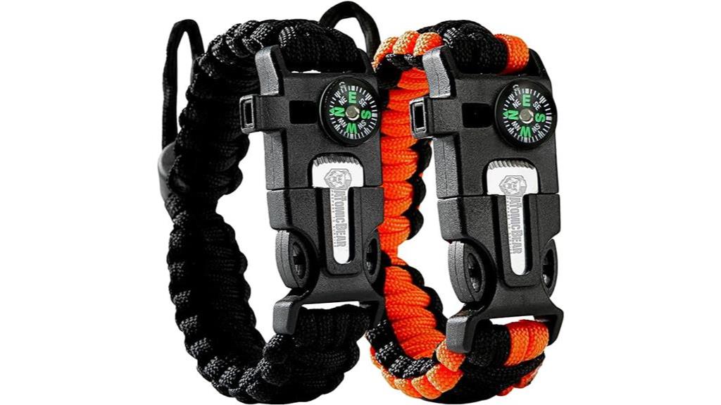 durable paracord bracelet set