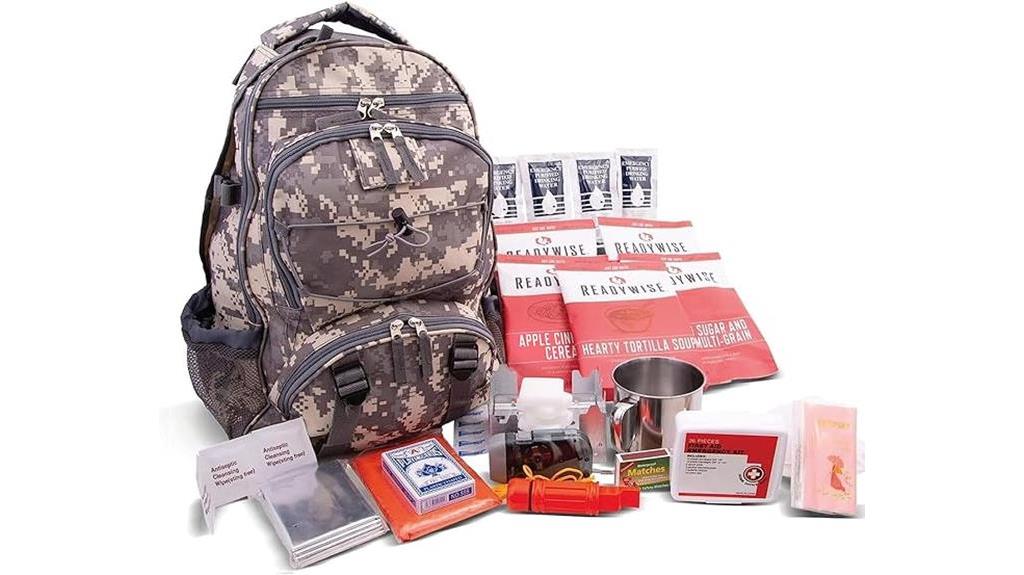 emergency preparedness backpack with supplies