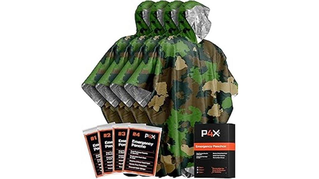 emergency rain poncho kit