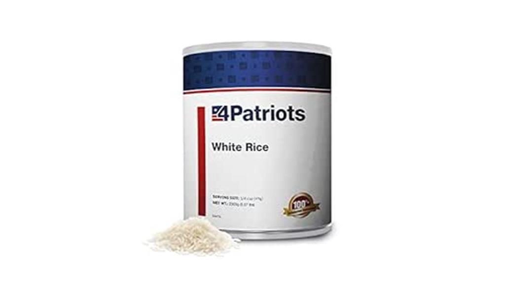 emergency white rice supply