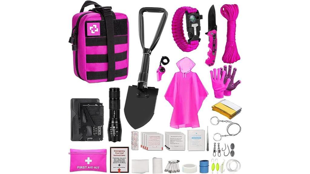feminine pink survival gear