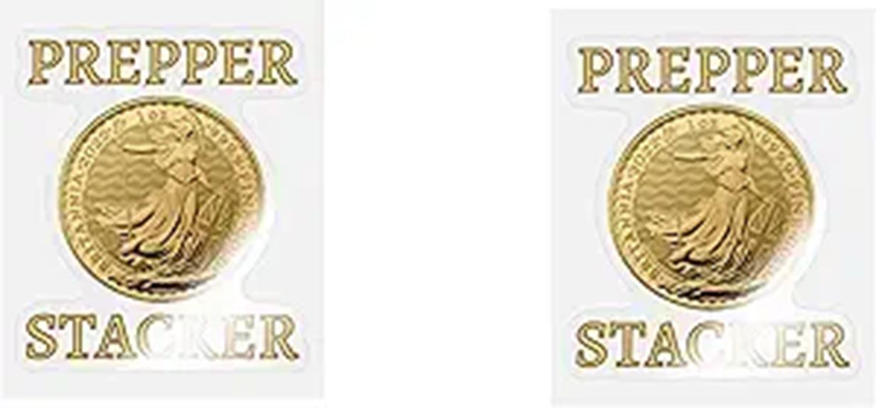 gold britannia coin sticker