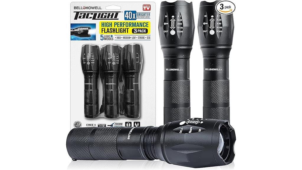 high quality durable flashlight set