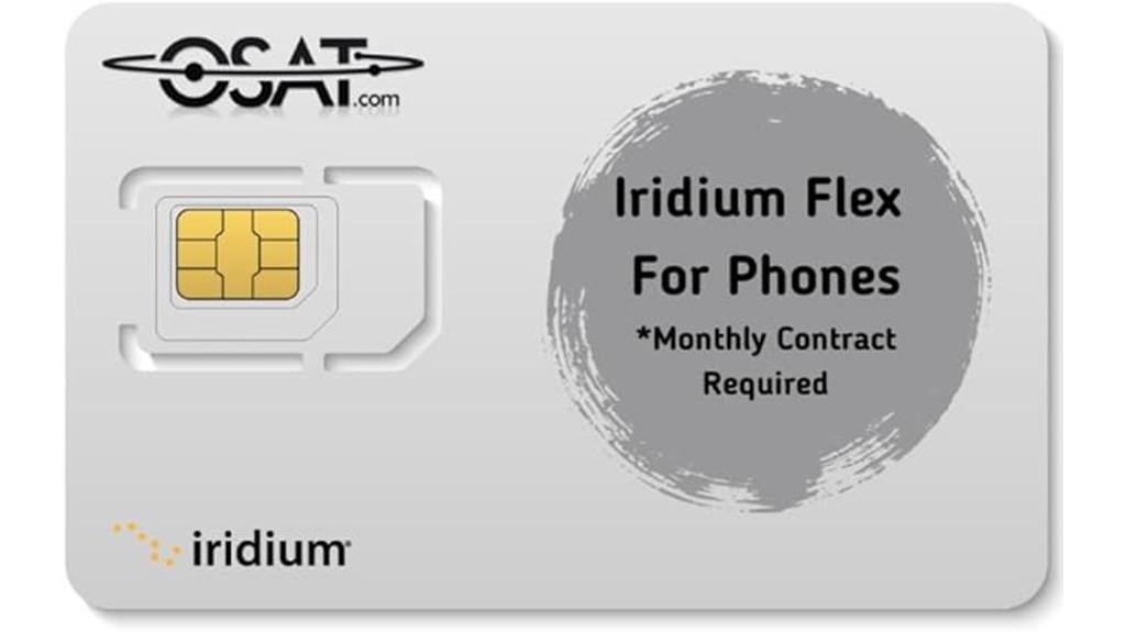 iridium monthly sim card