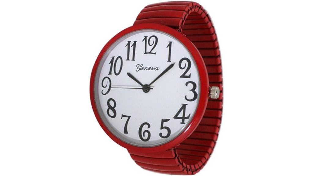 large red geneva watch
