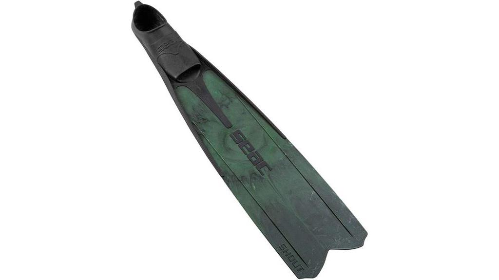 long camo fins for diving