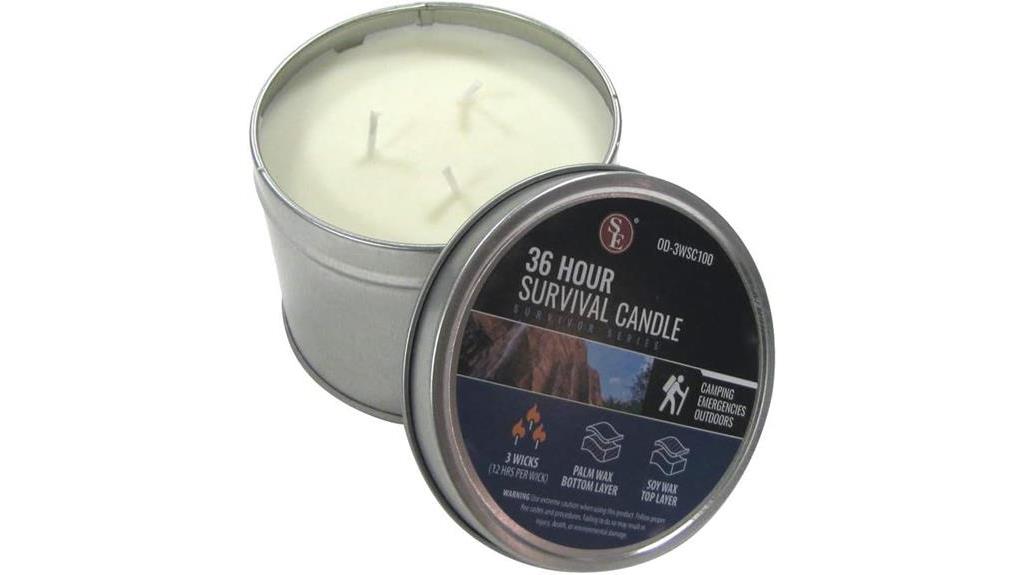 long lasting soy candle option