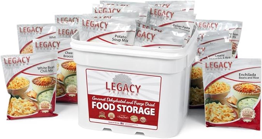 long term dehydrated food supply