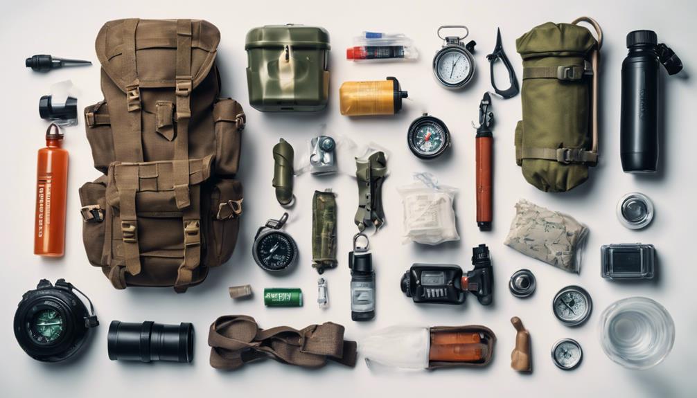 military survival gear selection