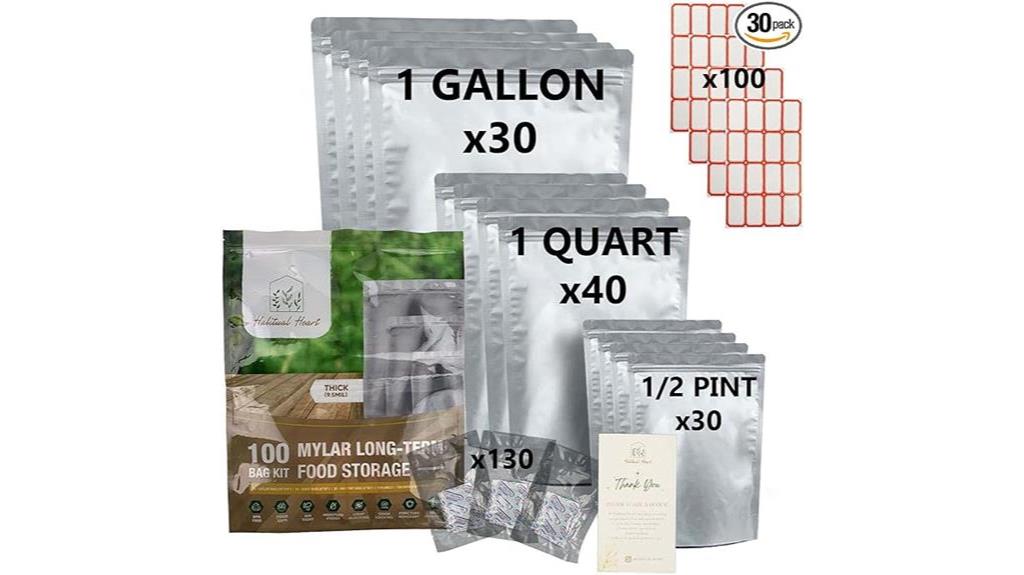 mylar bags for long term food storage