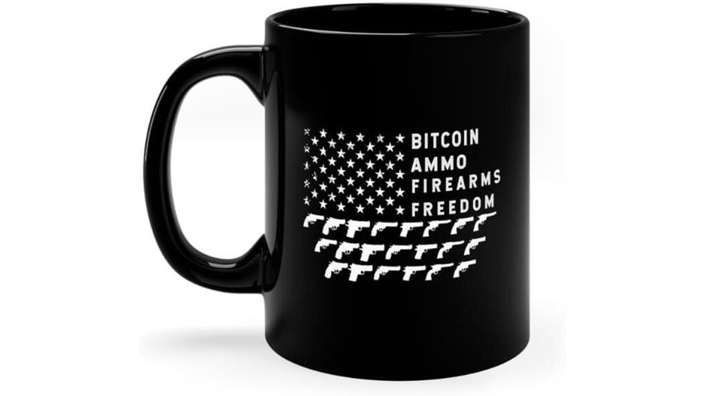 patriotic bitcoin hodler mug