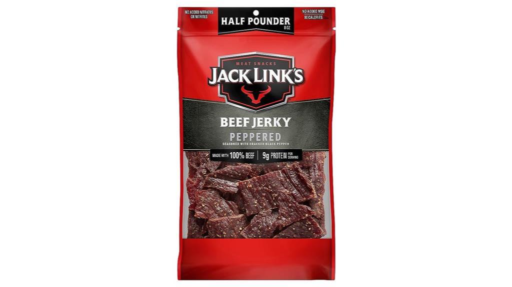 peppered beef jerky bag
