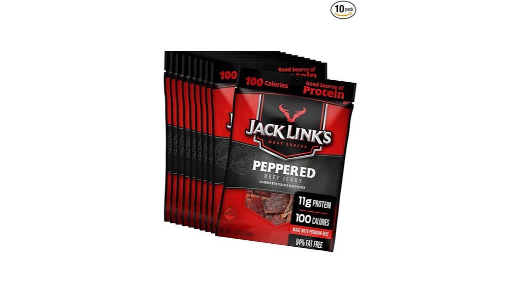 peppered beef jerky bags