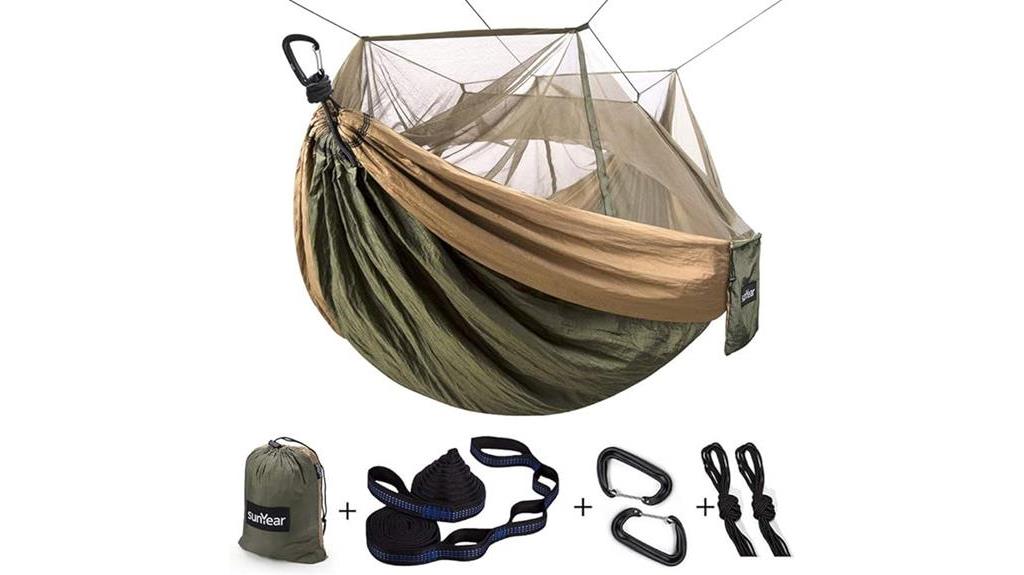portable camping hammock with net