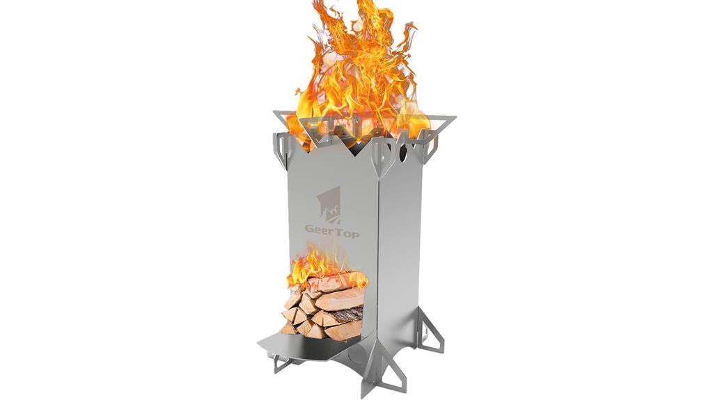 portable efficient wood stove