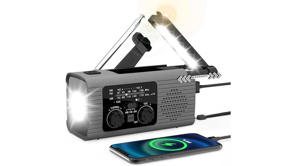 portable solar emergency radio