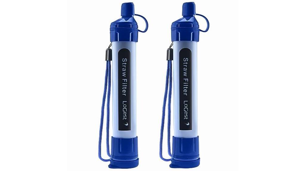 portable water filtration device