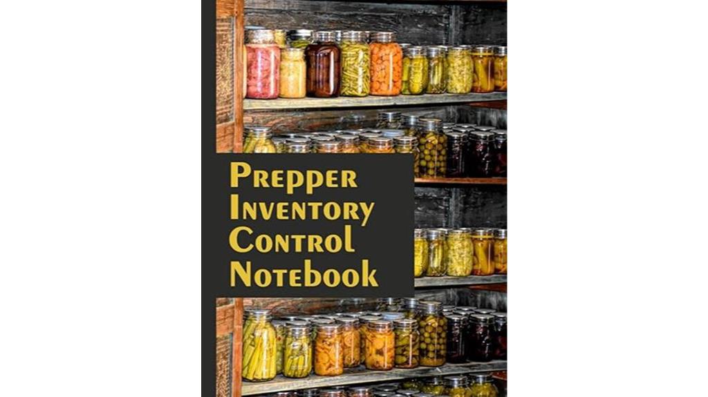 prepper pantry organization notebook