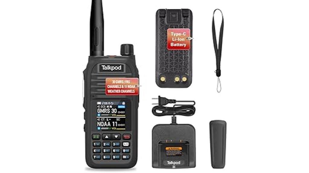 rechargeable type c gmrs radio