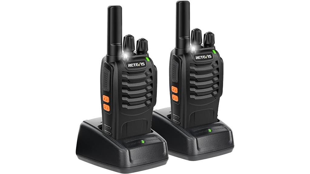 rechargeable walkie talkies two pack